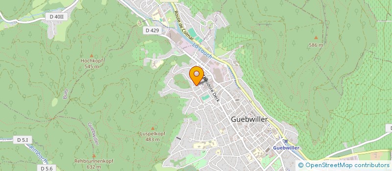 localisation de l'entreprise MADAME SERENA BINDER  GUEBWILLER