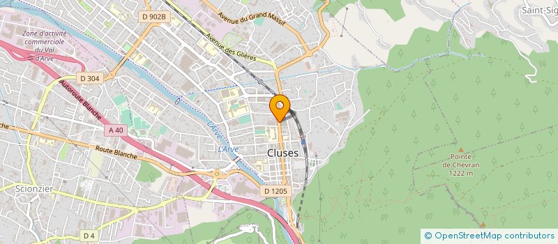 localisation de l'entreprise MADAME SERENELLA MENEGALDO  CLUSES