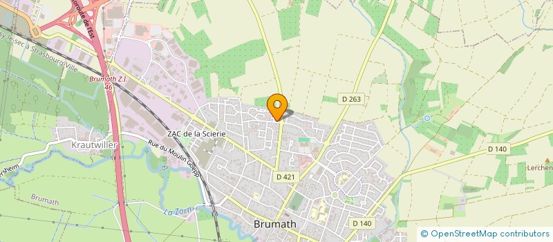 localisation de l'entreprise MADAME SERGE WOBLIK  BRUMATH