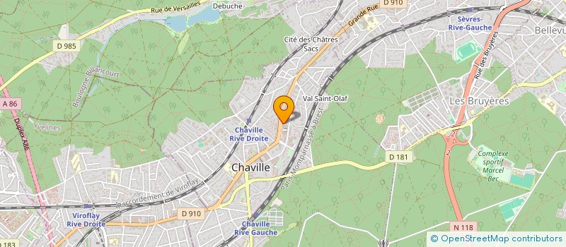 localisation de l'entreprise MADAME SERGINE MERVILLE à CHAVILLE