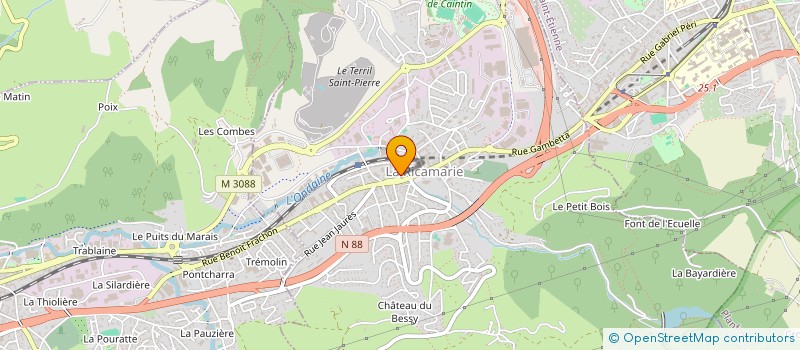 localisation de l'entreprise MADAME SERIBAN HADA à LA RICAMARIE