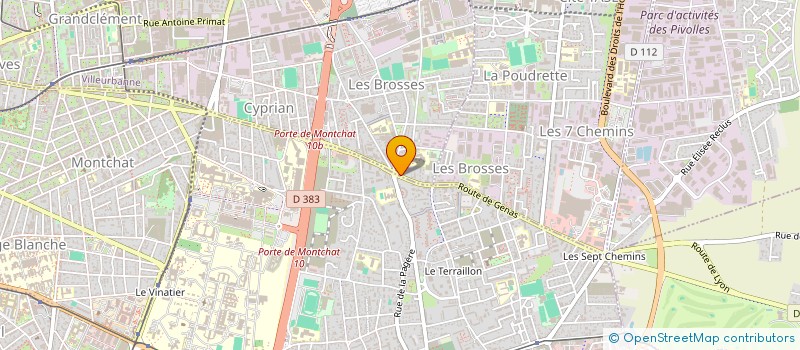 localisation de l'entreprise MADAME SERIFE ARAS à VILLEURBANNE
