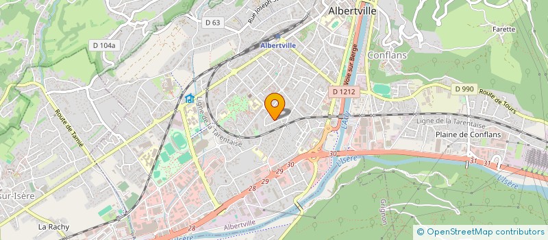 localisation de l'entreprise MADAME SERIFE ERCIYAS  ALBERTVILLE