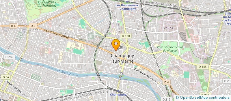 localisation de l'entreprise MADAME SERIFE GULESER à CHAMPIGNY-SUR-MARNE