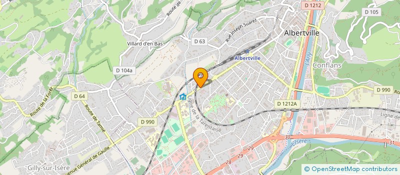 localisation de l'entreprise MADAME SERIFE VURAL  ALBERTVILLE