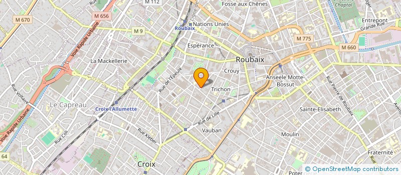 localisation de l'entreprise MADAME SERPIL YULUG  ROUBAIX