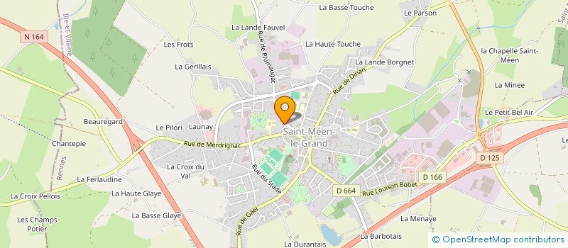 localisation de l'entreprise MADAME SERVANE BEAUDOUIN  SAINT-MEEN-LE-GRAND