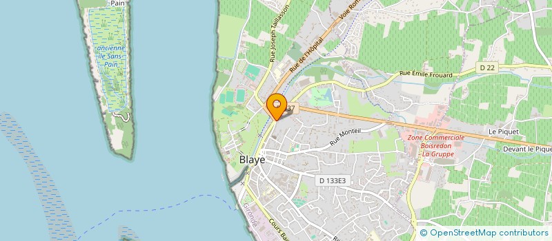 localisation de l'entreprise MADAME SERVANE BERNARD à BLAYE