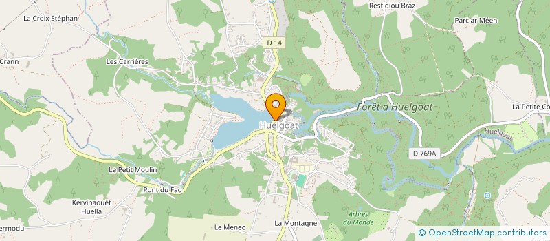 localisation de l'entreprise MADAME SERVANE BILLON  HUELGOAT