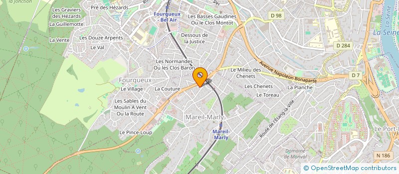 localisation de l'entreprise MADAME SERVANE BIZET  MAREIL-MARLY