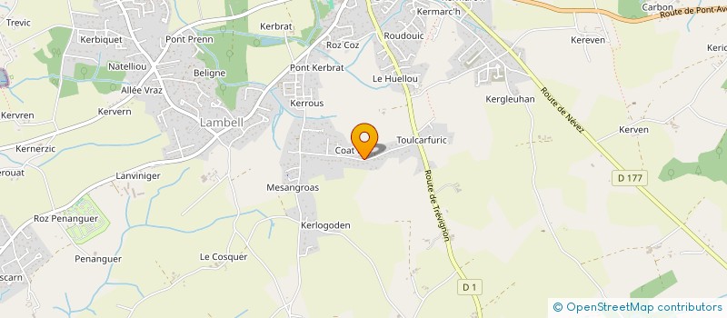 localisation de l'entreprise MADAME SERVANE BONDER  TREGUNC