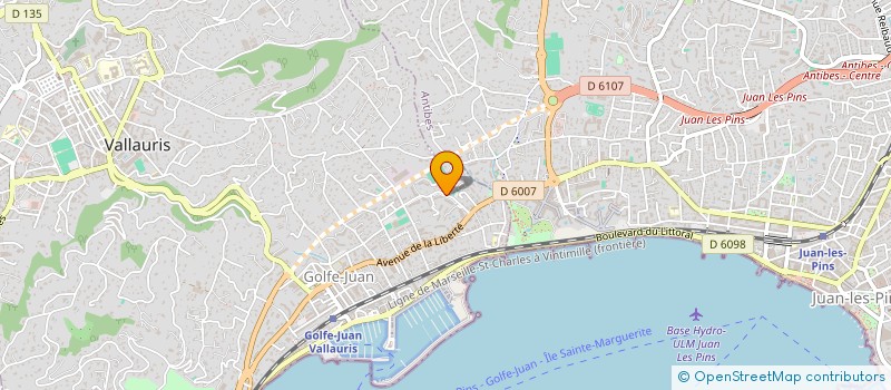 localisation de l'entreprise MADAME SERVANE DANTON à VALLAURIS