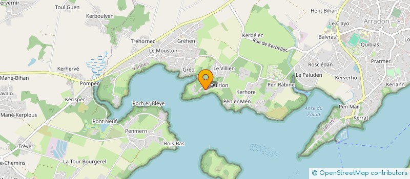 localisation de l'entreprise MADAME SERVANE DE COETNEMPREN DE KERSAINT  ARRADON