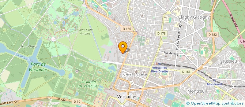 localisation de l'entreprise MADAME SERVANE DE DUFAU DE MALUQUER à VERSAILLES