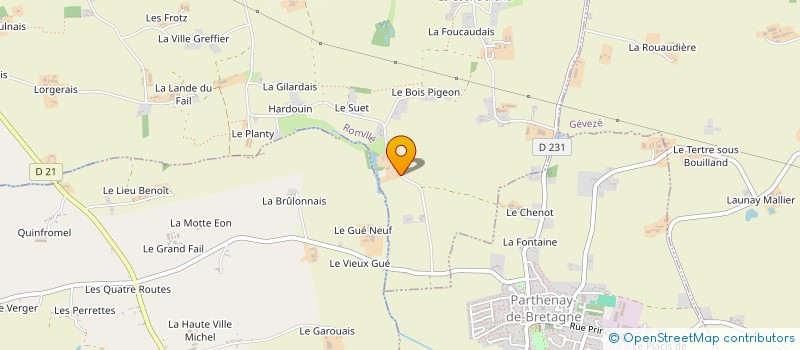 localisation de l'entreprise MADAME SERVANE GAUTHIER  ROMILLE