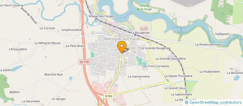 localisation de l'entreprise MADAME SERVANE LE LEM  MARTIGNE-FERCHAUD