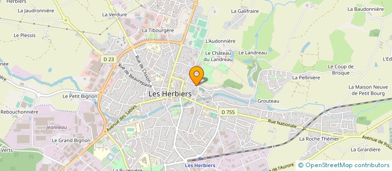 localisation de l'entreprise MADAME SERVANE MONNIER à LES HERBIERS