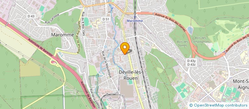 localisation de l'entreprise MADAME SERVANE NICOLLE  DEVILLE-LES-ROUEN