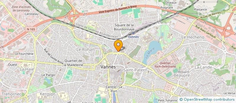 localisation de l'entreprise MADAME SERVANE PEULIER à VANNES