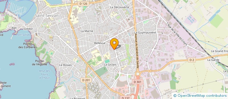 localisation de l'entreprise MADAME SERVANE ROLLAND  SAINT-MALO