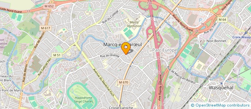 localisation de l'entreprise MADAME SERVANE TEZENAS DU MONTCEL à MARCQ-EN-BARŒUL