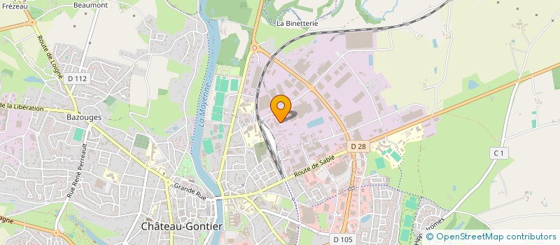 localisation de l'entreprise MADAME SERVANNE GUILLET à CHATEAU-GONTIER-SUR-MAYENNE