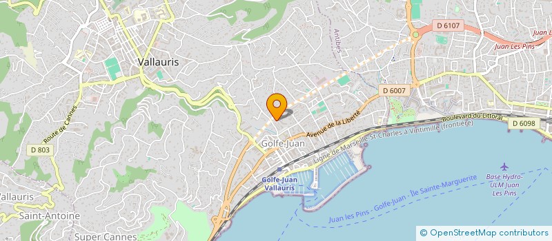 localisation de l'entreprise MADAME SERVANNE LEDDA à VALLAURIS