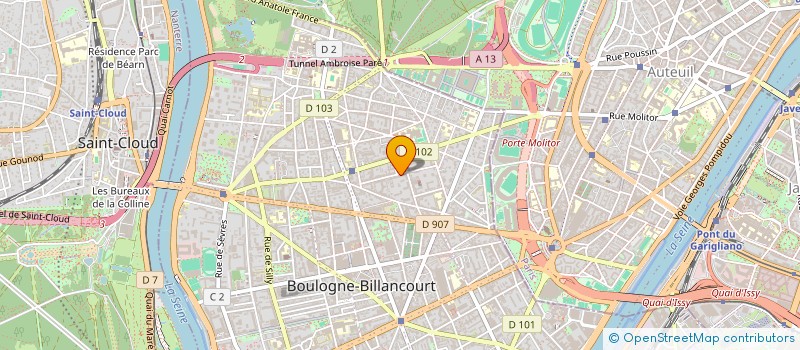 localisation de l'entreprise MADAME SERY BEN MASOUD à BOULOGNE-BILLANCOURT