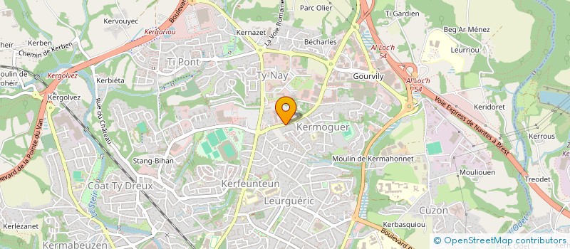 localisation de l'entreprise MADAME SETTI HAMDOUNE  QUIMPER