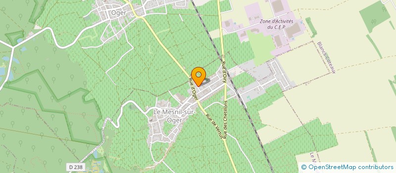 localisation de l'entreprise MADAME SEUGE CHAUFFERT  LE MESNIL-SUR-OGER