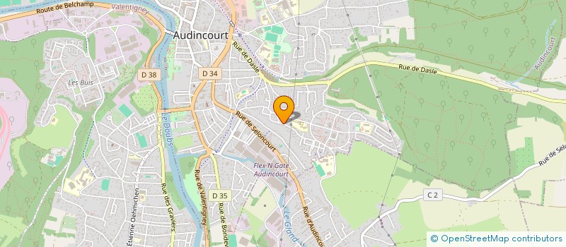 localisation de l'entreprise MADAME SEVDA HAMAMCI  AUDINCOURT