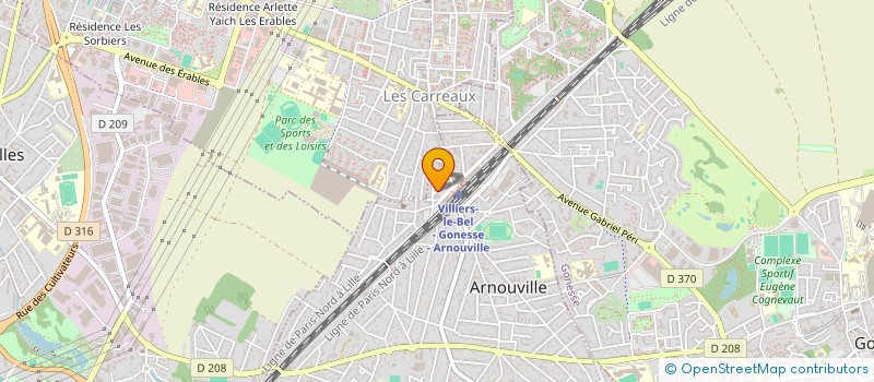 localisation de l'entreprise MADAME SEVEDA BLAZQUEZ  ARNOUVILLE