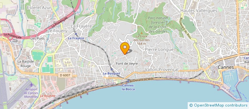 localisation de l'entreprise MADAME SEVERA MARIA BUDI à CANNES