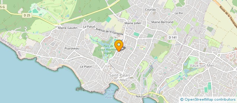 localisation de l'entreprise MADAME SEVERINE AMIOT  SAINT-PALAIS-SUR-MER