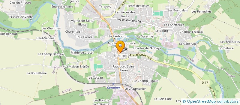 localisation de l'entreprise MADAME SEVERINE ARNAULT  CORMERY