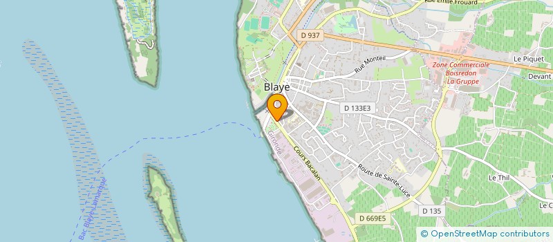 localisation de l'entreprise MADAME SEVERINE AUPETIT à BLAYE