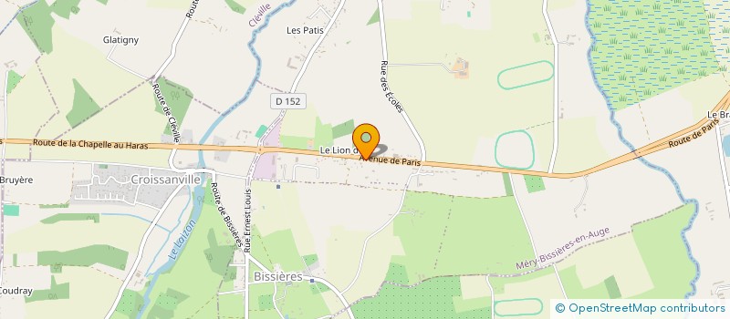 localisation de l'entreprise MADAME SEVERINE AVELINE  MERY-BISSIERES-EN-AUGE