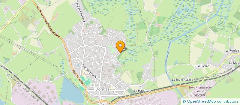 localisation de l'entreprise MADAME SEVERINE BALLAND  DONGES