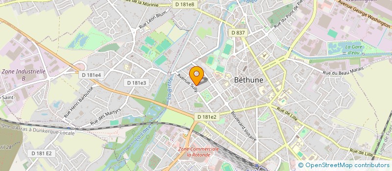 localisation de l'entreprise MADAME SEVERINE BARBIER  BETHUNE