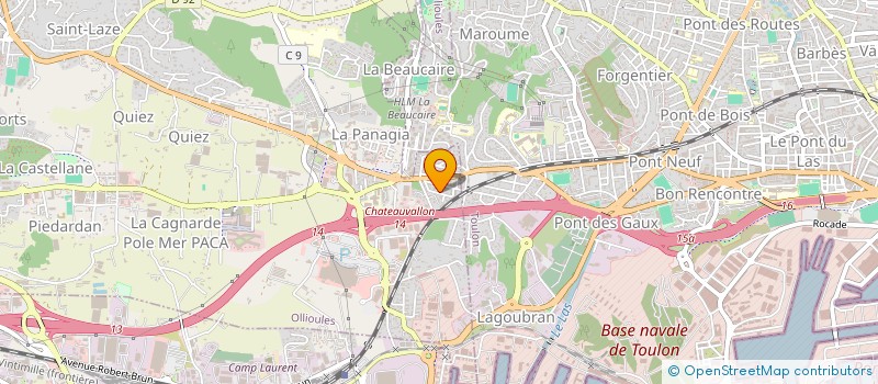 localisation de l'entreprise MADAME SEVERINE BASTIEN  OLLIOULES