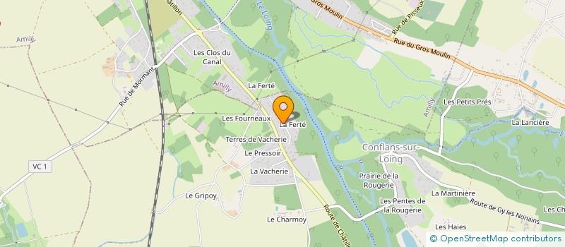 localisation de l'entreprise MADAME SEVERINE BASTY  CONFLANS-SUR-LOING