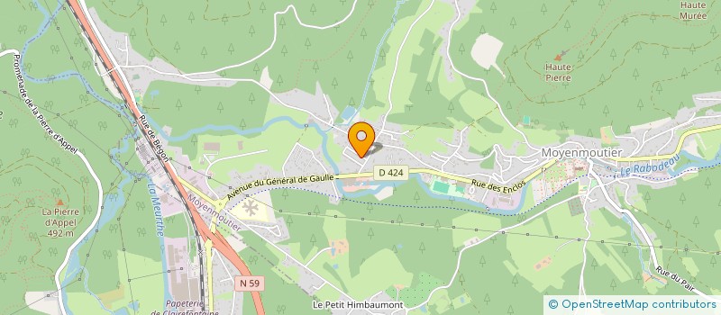 localisation de l'entreprise MADAME SEVERINE BELIN  MOYENMOUTIER