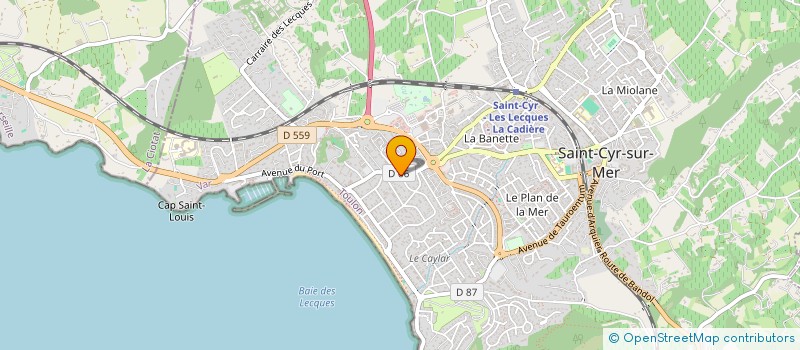localisation de l'entreprise MADAME SEVERINE BENARD à SAINT-CYR-SUR-MER