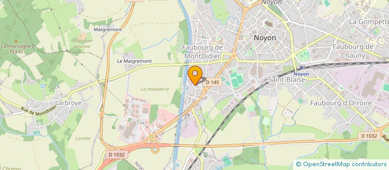 localisation de l'entreprise MADAME SEVERINE BERNARD  NOYON