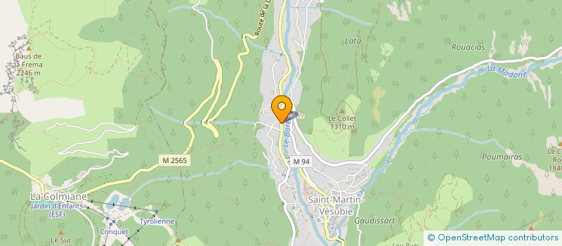 localisation de l'entreprise MADAME SEVERINE BERNART  SAINT-MARTIN-VESUBIE