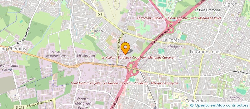 localisation de l'entreprise MADAME SEVERINE BERTHELOT  EYSINES