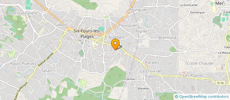 localisation de l'entreprise MADAME SEVERINE BERTRAND-POMMIER à SIX-FOURS-LES-PLAGES