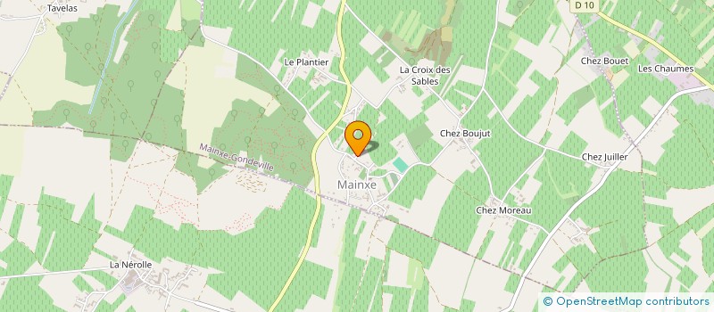 localisation de l'entreprise MADAME SEVERINE BESINEAUD  MAINXE-GONDEVILLE