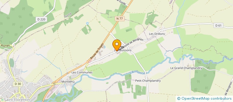 localisation de l'entreprise MADAME SEVERINE BETSCH  SAINT-FLORENTIN