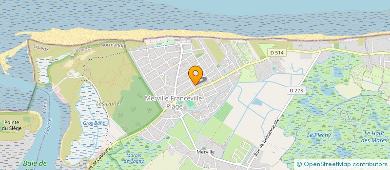 localisation de l'entreprise MADAME SEVERINE BETTON  MERVILLE-FRANCEVILLE-PLAGE